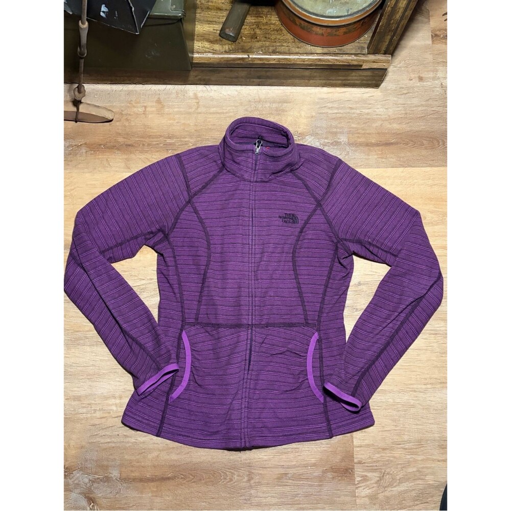 The North Face Women's Purple Full-Zip Fleece Thermal Polarific Jacket